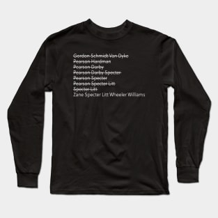 Suits Firm Names Long Sleeve T-Shirt